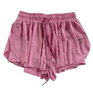 2 in 1 Womens Flowy‎ Athletic Shorts for Running,Yoga,Workout,Biker Butterfly